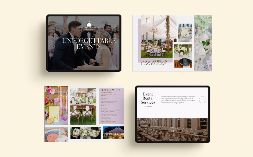 Classical Tents - Brochure + Website